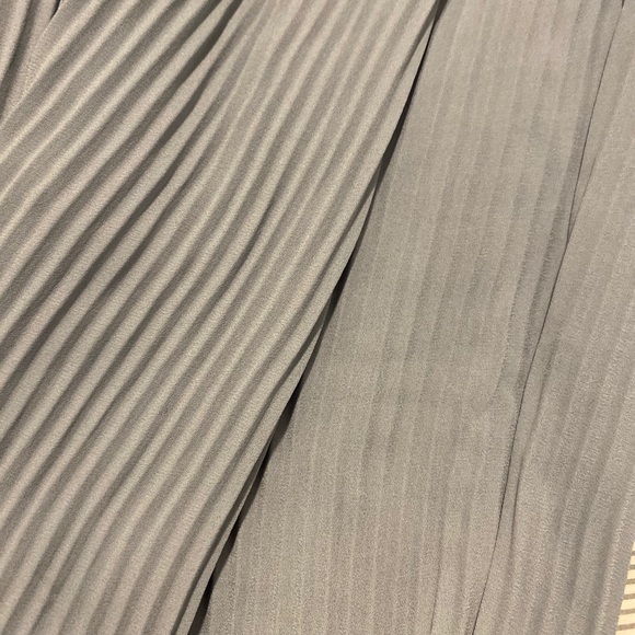 Zara Blue Pleated Boho Pants - Picture 5 of 5